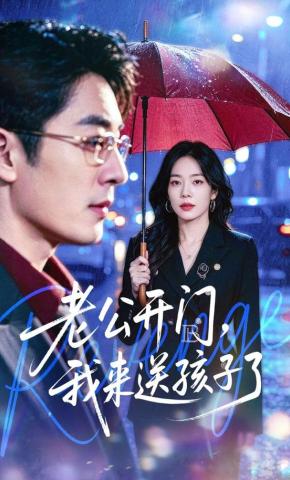 短剧《老公开门，我来送孩子了》海报