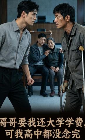 短剧《哥哥要我还大学学费，可我高中都没念完》海报