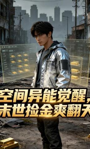 短剧《空间异能觉醒，末世捡金爽翻天》海报