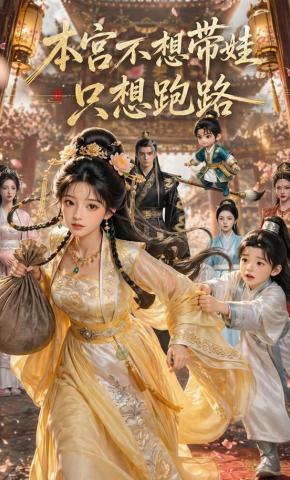 短剧《本宫不想带娃只想跑路》海报