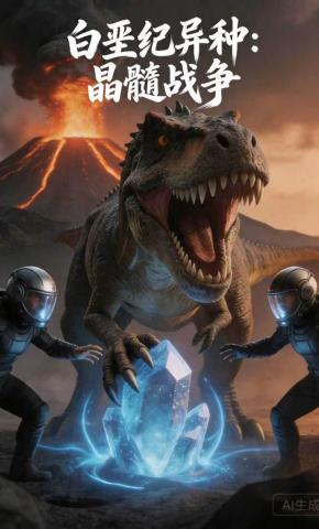 短剧《白垩纪异种：晶髓战争》海报