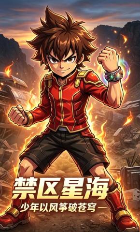 短剧《禁区星海：少年以风筝破苍穹》海报