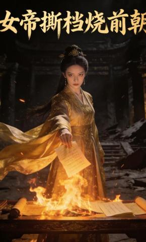 短剧《女帝撕档烧前朝》海报