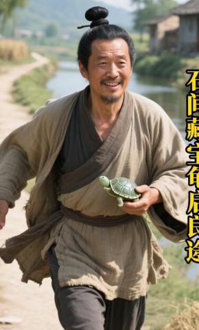 短剧《石间藏宝龟启良途》海报