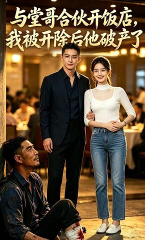 短剧《与堂哥合伙开饭店，我被开除后他破产了》海报