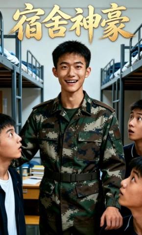 短剧《宿舍神豪》海报