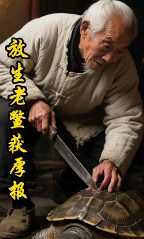 短剧《放生老鳖获厚报》海报