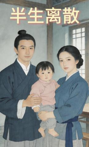 短剧《半生离散》海报