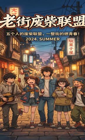 短剧《老街废柴联盟》海报