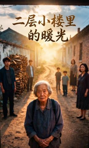 短剧《二层小楼里的暖光》海报