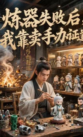 短剧《炼器失败后我靠卖手办证道》海报