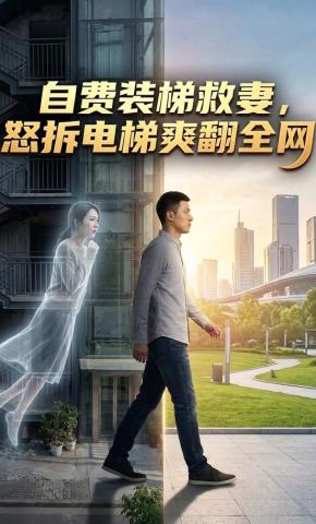 短剧《自费装梯救妻，怒拆电梯爽翻全网》海报