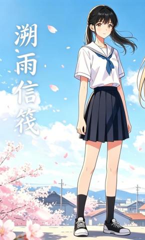 短剧《溯雨信筏》海报