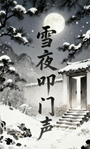 短剧《雪夜叩门声》海报