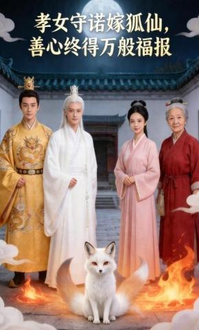 短剧《孝女守诺嫁狐仙，善心终得万般福报》海报