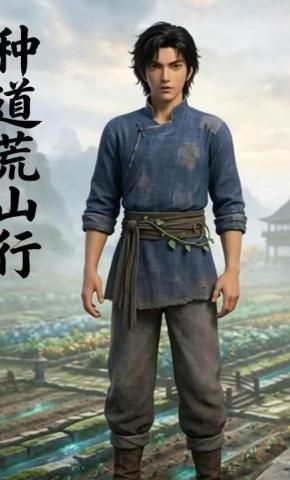短剧《种道荒山行》海报