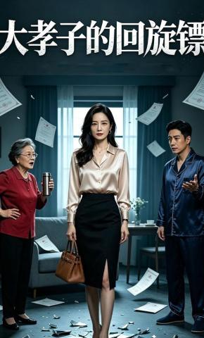 短剧《大孝子的回旋镖》海报