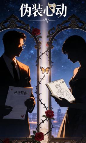 短剧《伪装心动》海报