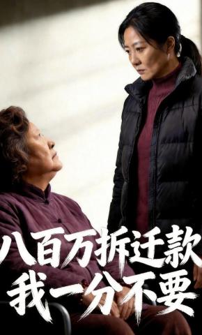 短剧《八百万拆迁款，我一分不要》海报