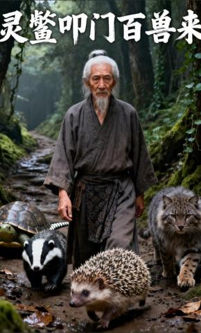 短剧《灵鳖叩门百兽来》海报