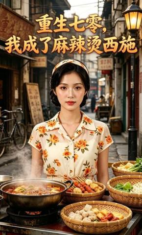 短剧《重生七零，我成了麻辣烫西施》海报