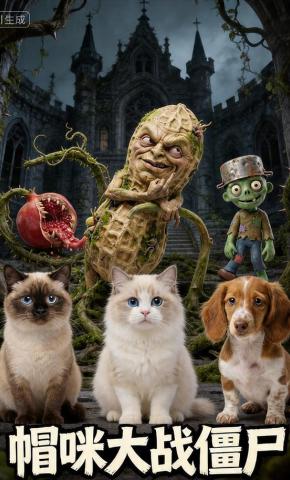 短剧《帽咪大战僵尸》海报