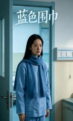 短剧《蓝色围巾》海报