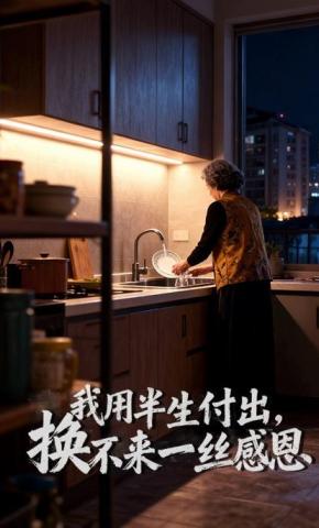 短剧《我用半生付出，换不来一丝感恩》海报