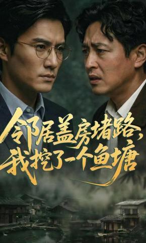 短剧《邻居盖房堵路，我挖了一个鱼塘》海报