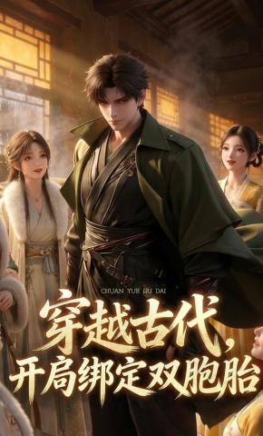 短剧《穿越古代，开局绑定双胞胎》海报