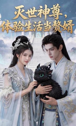 短剧《灭世神尊，体验生活当赘婿》海报