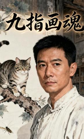 短剧《九指画魂》海报