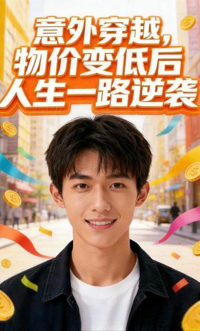 短剧《意外穿越，物价变低后人生一路逆袭》海报