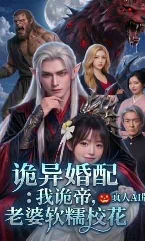 短剧《诡异婚配：我诡帝，老婆软糯校花真人ai版》海报