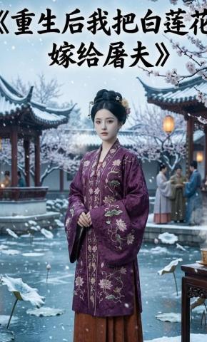 短剧《重生后我把白莲花嫁给屠夫》海报