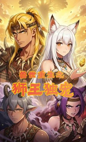 短剧《兽世重生之狮王独宠》海报