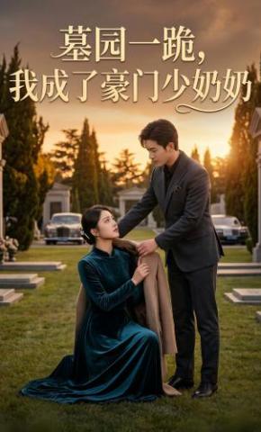 短剧《墓园一跪，我成了豪门少奶奶》海报