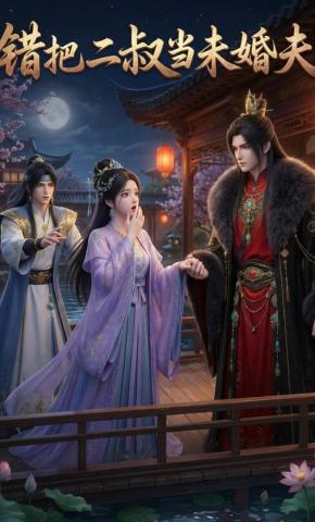 短剧《错把二叔当未婚夫》海报