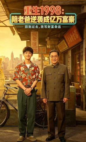 短剧《重生1998：陪老爸逆袭成亿万富豪》海报