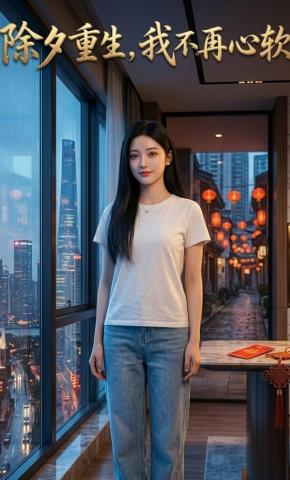 短剧《除夕重生，我不再心软》海报