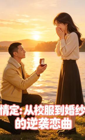 短剧《情定：从校服到婚纱的逆袭恋曲》海报