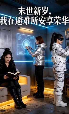 短剧《末世新岁，我在避难所安享荣华》海报