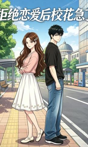 短剧《拒绝恋爱后校花急了》海报