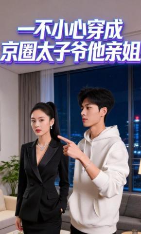 短剧《一不小心穿成京圈太子爷他亲姐》海报