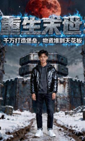 短剧《重生末世：千万打造堡垒，物资堆到天花板》海报