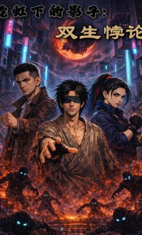 短剧《霓虹下的影子：双生悖论》海报