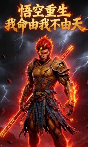 短剧《悟空重生：我命由我不由天！》海报