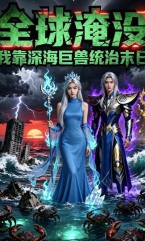 短剧《全球淹没：我靠深海巨兽统治末日》海报