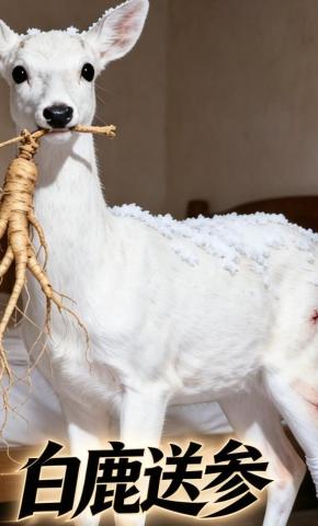 短剧《白鹿送参》海报