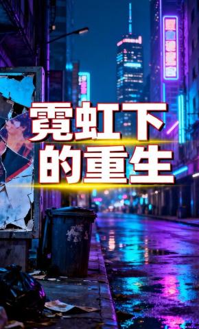 短剧《霓虹下的重生》海报